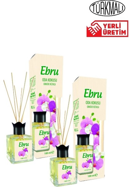 Oda Kokusu Bambu Çubuklu Orkide 100 ml x 2