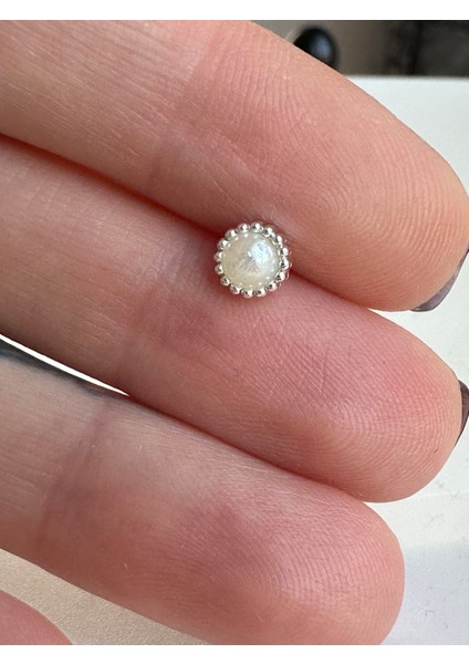 Cerrahi Çelik Inci Taşlı Kıkırdak Helix Tragus PIERCING(1ADET)