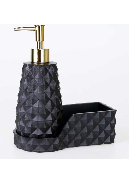 Piramit Mutfak Sıvı Sabunluk Siyah