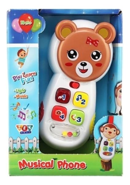 Zey Toys Zeytoys ZEY2023 Müzikli Telefon,oyuncak Müzikli Işıklı Aynalı Telefon