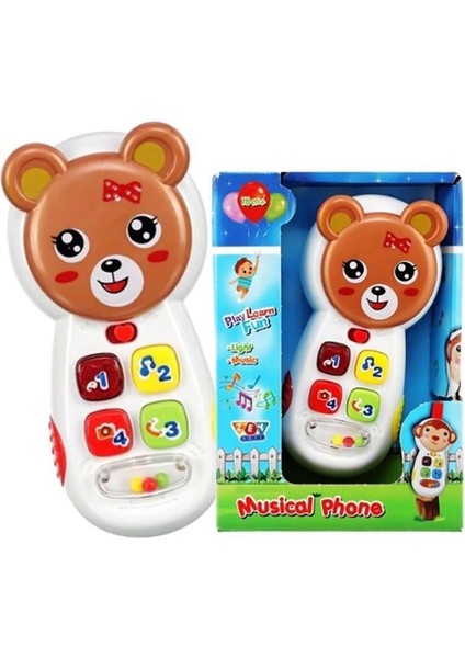 Zey Toys Zeytoys ZEY2023 Müzikli Telefon,oyuncak Müzikli Işıklı Aynalı Telefon