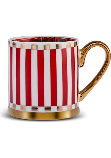 New Year Yılbaşı Kırmızı Çizgili 330 ml Kupa fırsatları