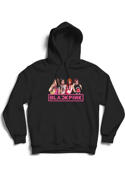 Black Pink, Jisoo, Jennie, Lisa, Rosé, K-Pop Kapüşonlu Sweatshirt Hoodie