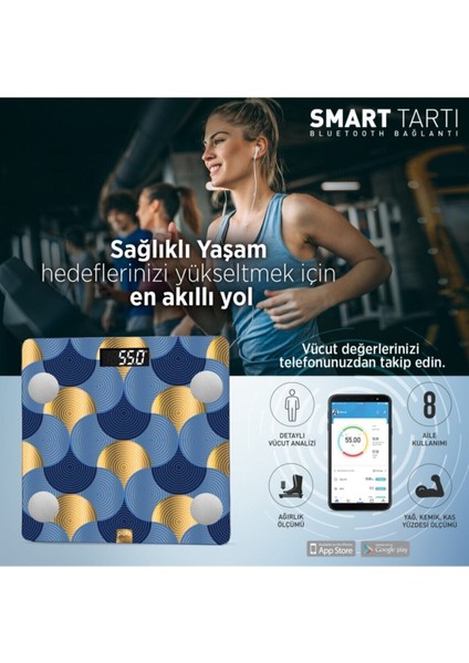 PSC04 Ebruli Yağ Ölçer Akıllı Bluetooth Tartı Baskül fırsatları