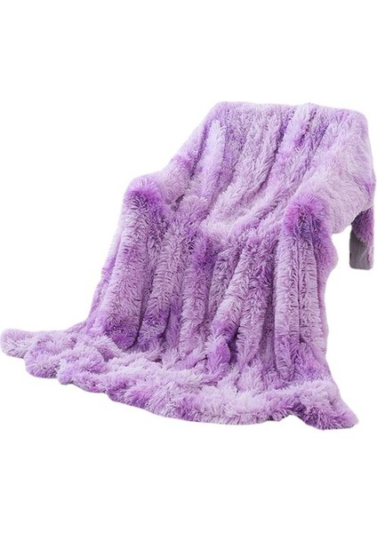Batik Boyalı Uzun Peluş Battaniye (Yurt Dışından)