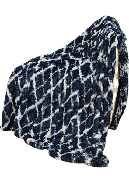 Batik Boyalı Uzun Peluş Battaniye (Yurt Dışından)
