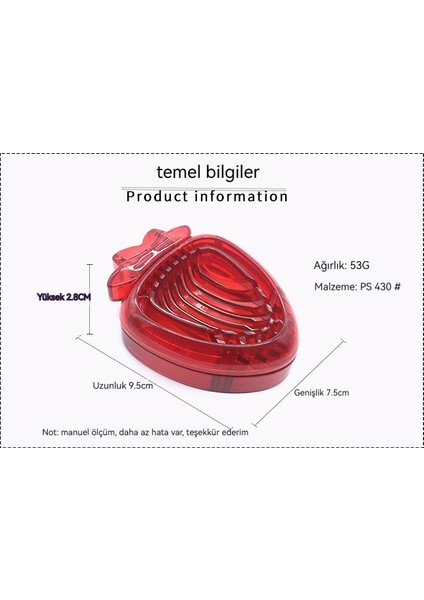 Meyve Dilimleyici Paslanmaz Çelik Kavun Meyve Dilimleme Mutfak Aracı (Yurt Dışından)