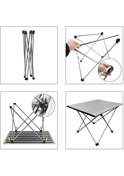 Taşınabilir Katlanabilir 56 x 40X 41 cm Kamp Masası
