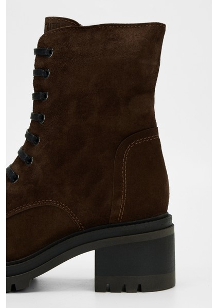 Kadın Kahverengi Süet Deri Casual Bot 957 40301 Bn Bot SK23/24 indirimleri