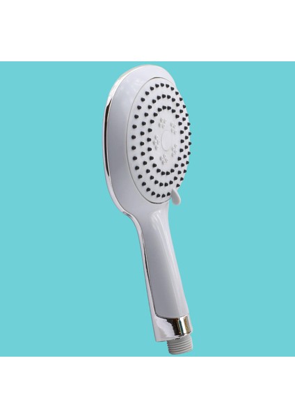 Banyo Duş Başlığı Fiskiyesi Telefonu Yuvarlak Başlık Beyaz