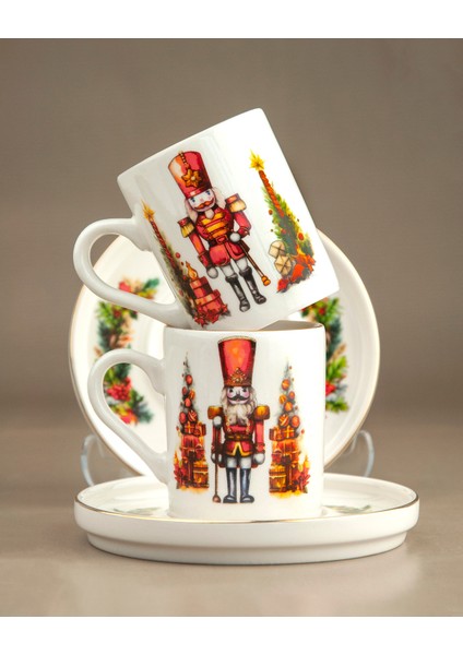 Nutcrackers Gold 2 Kişilik Kahve Fincan Takımı