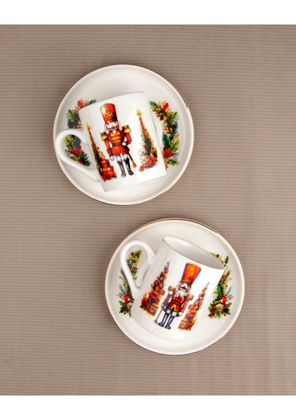 Nutcrackers Gold 2 Kişilik Kahve Fincan Takımı modelleri