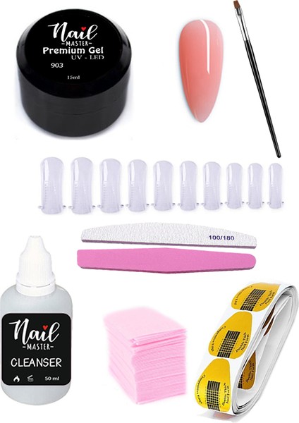 Nail Master Protez Tırnak Uv Jel Seti 903 - Naturel Pink