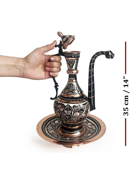 Erzincan El Işleme Bakır Ibrik 35CM modelleri