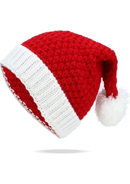 Bayan Noel Baba Örgü Bere (Yurt Dışından)