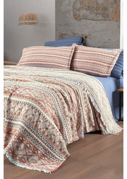 Aramis Taba Tek Kişilik %100 Pamuk Mood Comfort Yıkamalı Yatak Örtüsü Seti