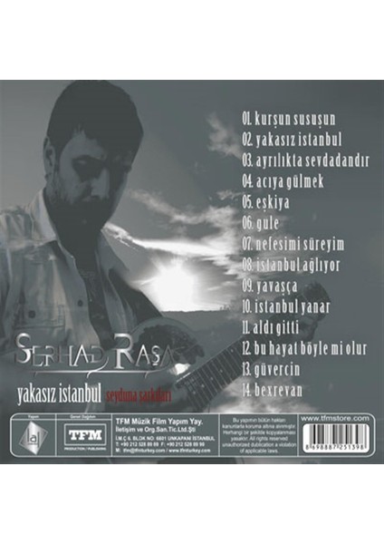 Serhad Raşa - Yakasız İstanbul Albümü (CD)