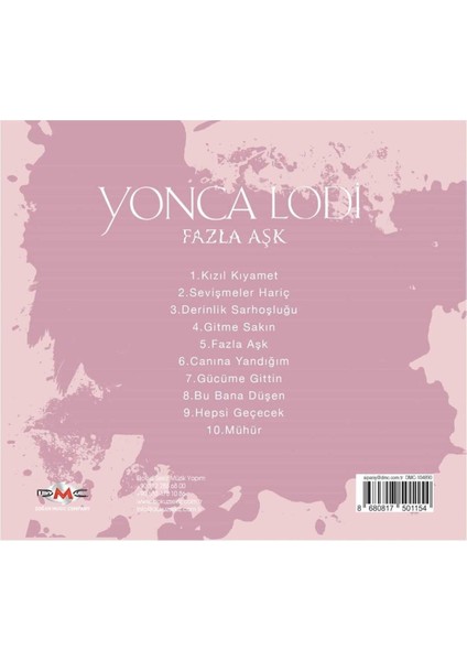 Yonca Lodi - Fazla Aşk Pop Albümü (CD)