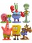 [rongcai] 6 Adet/takım Karikatür Spongebob Squarepants Şekil Patrick Yıldız Heykelcik Kek Topper Oyuncak (Yurt Dışından) 1
