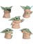 5 Adet Mandalorian Savaş Yıldızı Küçük Bebek Yoda Heykeli Şekil Oyuncaklar Ev Süsler Hediye (Yurt Dışından) 2