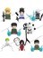 WM6109 Naruto Blokları Anime Sasuke Kakashi Madara Zetsu Might Guy Rock Lee Mini Aksiyon Oyuncak Figürler Birleştirin Tuğla Oyuncaklar Çocuk Hediyeler (Yurt Dışından) 1