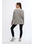 Gri Kadın Mineral Boyalı Organik Pamuklu Oversize Sweatshirt - Paula 2