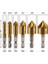 6 Adet 1/4 Inç Hex Havşa Matkap Uçları Merkezi Punch Seti Hss 5 Flüt Havşa 90 Derece Merkezi Punch Aracı Setleri (Yurt Dışından) 3