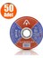Inox Metal Kesici Taş Disk 115X1.0X22.23 mm (50 Adet) 1