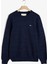 Erkek Lacivert Regular Fit Bisiklet Yaka Logolu Kazak 8050177.433 1