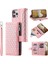iPhone 14 Pro Max Için Kılıf Kart Tutuculu Cüzdan Kılıf Bilek Askılı Pu Deri Fermuarlı Çanta Kapağı (Yurt Dışından) 1