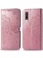 Samsung Galaxy A70S ile Uyumlu El Standı Fonksiyonlu Cüzdan Kabartmalı Pu Deri Kart Tutucu (Yurt Dışından) 3