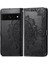 Google Pixel 7 Pro ile Uyumlu El Standı Fonksiyonlu Cüzdan Kabartmalı Pu Deri Kart Tutucu (Yurt Dışından) 3
