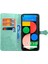 Google Pixel 5 ile Uyumlu El Standı Fonksiyonlu Cüzdan Kabartmalı Pu Deri Kart Tutucu (Yurt Dışından) 4