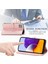 Samsung Galaxy A22 5g ile Uyumlu El Standı Fonksiyonlu Cüzdan Kabartmalı Pu Deri Kart Tutucu (Yurt Dışından) 3