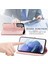 Samsung Galaxy S21 ile Uyumlu El Standı Fonksiyonlu Cüzdan Kabartmalı Pu Deri Kart Tutucu (Yurt Dışından) 3
