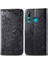Huawei Y9 Prime 2019 ile Uyumlu El Standı Fonksiyonlu Cüzdan Kabartmalı Pu Deri Kart Tutucu (Yurt Dışından) 1