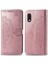 Samsung Galaxy x Cover Pro ile Uyumlu El Standı Fonksiyonlu Cüzdan Kabartmalı Pu Deri Kart Tutucu (Yurt Dışından) 3