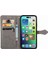 iPhone 14 Plus ile Uyumlu El Standı Fonksiyonlu Cüzdan Kabartmalı Pu Deri Kart Tutucu (Yurt Dışından) 4