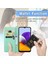 Samsung Galaxy A22 5g ile Uyumlu El Standı Fonksiyonlu Cüzdan Kabartmalı Pu Deri Kart Tutucu (Yurt Dışından) 5