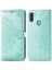 Samsung Galaxy A11 ile Uyumlu El Standı Fonksiyonlu Cüzdan Kabartmalı Pu Deri Kart Tutucu (Yurt Dışından) 3