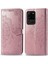 Samsung Galaxy S20 Ultra ile Uyumlu El Standı Fonksiyonlu Cüzdan Kabartmalı Pu Deri Kart Tutucu (Yurt Dışından) 3