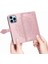 iPhone 13 Pro Max ile Uyumlu El Standı Fonksiyonlu Cüzdan Kabartmalı Pu Deri Kart Tutucu (Yurt Dışından) 3
