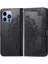 iPhone 13 Pro Max ile Uyumlu El Standı Fonksiyonlu Cüzdan Kabartmalı Pu Deri Kart Tutucu (Yurt Dışından) 2