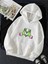 Grinch Happy New Year Pembe Kalp Kapşonlu Sweatshirt 2