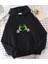 Grinch Happy New Year Pembe Kalp Kapşonlu Sweatshirt 1