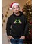 Grinch Happy New Year Pembe Kalp Kapşonlu Sweatshirt 3