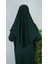 Zümrüt Yeşil Fermuarlı Pratik Namaz Elbisesi 4