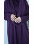 Mürdüm Fermuarlı Pratik Namaz Elbisesi 5