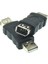USB 2.0 A Erkek - Firewire Ieee 1394 6p Dişi Adaptör Dönüştürücü Konnektör F/m (Yurt Dışından) 5