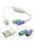 1 Adet USB Erkek Ps2 Dişi Kablo Adaptörü Dönüştürücü Klavye Fare Için Kullanın (Yurt Dışından) 3